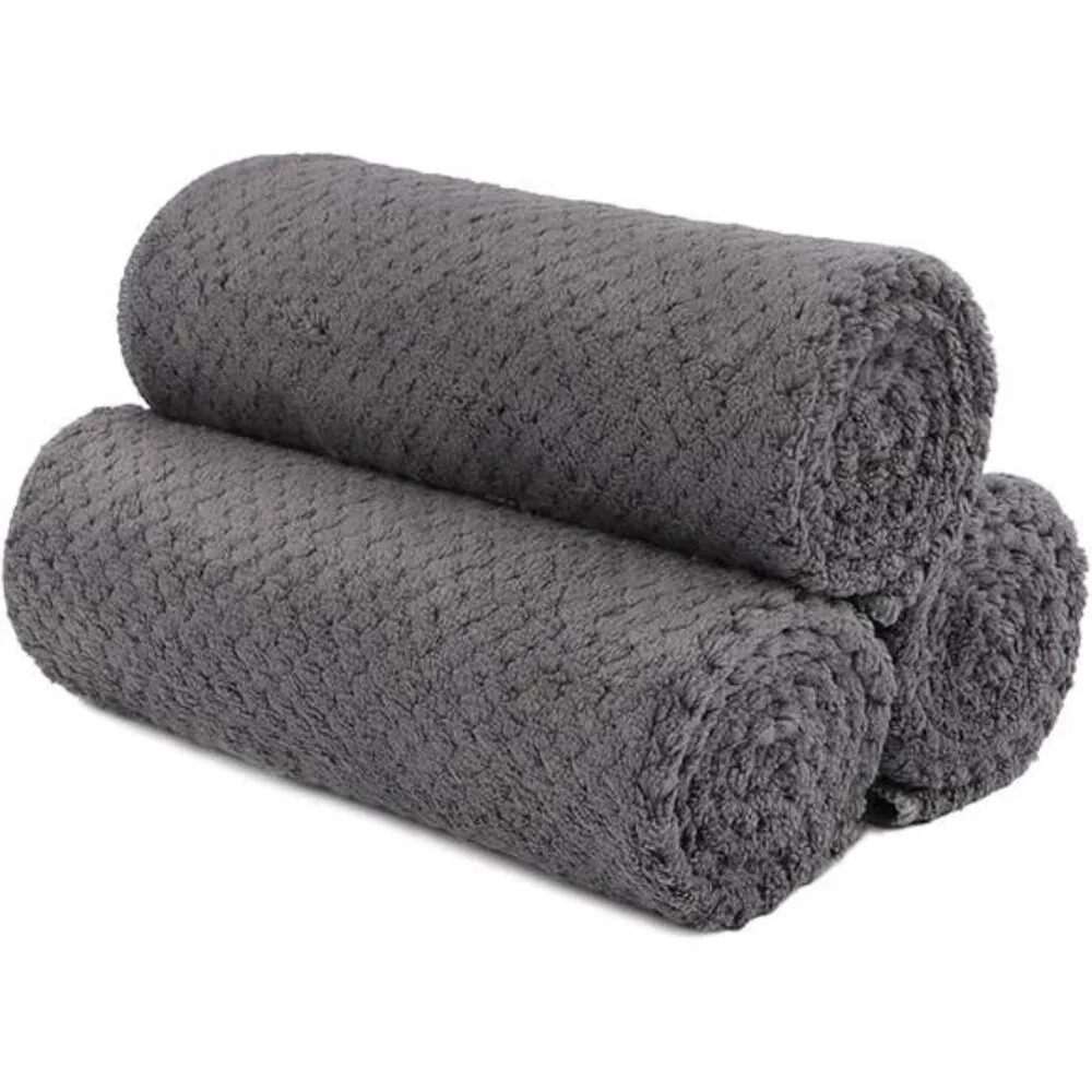 Microfiber Gym Towels 3 Pack Quick Dry Soft Absorbent Workout Yoga Spa Fitness